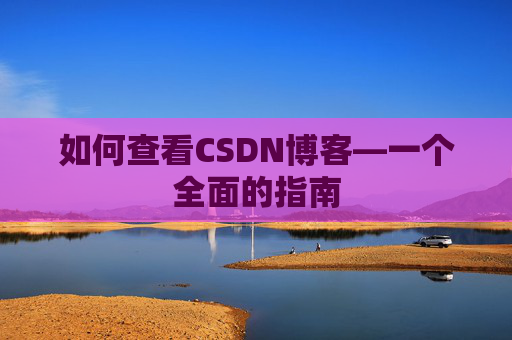 如何查看CSDN博客—一个全面的指南